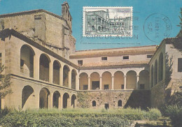 SAINT JEROME DE YUSTE MONASTERY, CM, MAXICARD, CARTES MAXIMUM, OBLIT FDC, 1965, SPAIN - Tarjetas Máxima