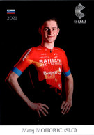 Carte Cyclisme Cycling Ciclismo サイクリング Format Cpm Equipe Cyclisme Bahrain Victorious 2021 Matej Mohorič Slovénie Sup.E - Cycling