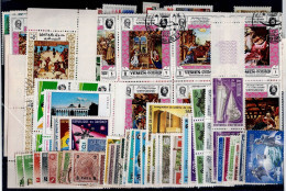 LOT OF 244 STAMPS MINT+USED+ 16 BLOCKS MI- 104 EURO VF!! - Collections (sans Albums)