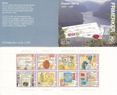 Norge, 1995, 1189/96, Booklet 25, MNH **, 350 Jahre Norwegische Post (I). - Markenheftchen