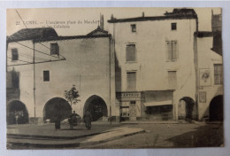 Lunel - L'Ancienne Place Du Marché Et Les Caladons - Artaud - Cachet Franchise Militaire Dépôt 16è Train Des équipages - Lunel