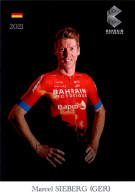 Carte Cyclisme Cycling Ciclismo サイクリング Format Cpm Equipe Cyclisme Bahrain Victorious 2021 Marcel Sieberg Allemagne Sup.E - Cycling