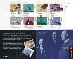 Norge, 1997, 1249/56 Booklet 31, MNH **, 350 Jahre Norwegische Post (III). - Markenheftchen