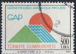 Türkei Turkey Turquie - Südostanatolisches Staudammprojekt (MiNr: 2934 C) 1991 - Gest. Used Obl - Used Stamps