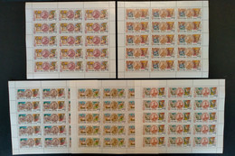 RUSSIA  MNH (**)1995 History Of Russian State   Mi 474-478, Yvert 6159-63 - Full Sheets