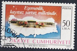 Türkei Turkey Turquie - Grundgedanke Der Demokratie: Volkssouveränität (MiNr: 2776) 1987 - Gest. Used Obl - Usados