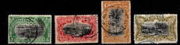 - CONGO BELGE - 1909 - YT N° 50 / 53 - Légende Congo Belge - Série Complète - Gebraucht