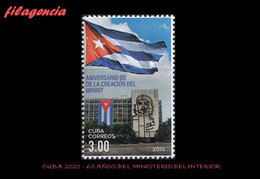 AMERICA. CUBA MINT. 2021 60 ANIVERSARIO DEL MINISTERIO DEL INTERIOR. CHE GUEVARA - Unused Stamps