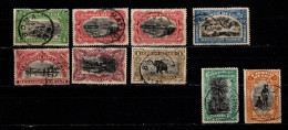 - CONGO BELGE - 1916 - YT N° 64 / 71 - Valeurs En Lettres - Le 65a A Un Fond Different -Série Complète - Gebraucht