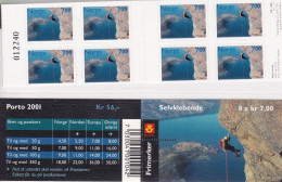 Norge, 2001 1384 Booklet , MNH **, Aktive Freizeit.,control Number - Markenheftchen