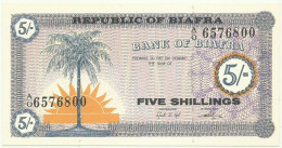 BIAFRA - 5 Shillings - ND ( 1967 ) - P 1 - Unc. - Serie A/O - NIGERIA ( Africa ) - Nigeria