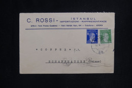 TURQUIE - Enveloppe Commerciale De Istanbul Pour La Suisse En 1941 - L 144707 - Storia Postale