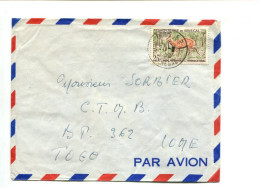 SENEGAL -  Affranchissement Sur Lettre Par Avion Pour Le Togo - Animaux / Parc National - Senegal (1960-...)