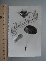 Avion - Aviation - PARACHUTE - Bonne Année - Parachutting