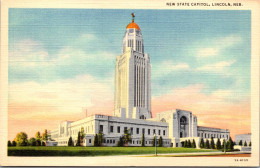 Nebraska Lincoln State Captiol Building Curteich - Lincoln