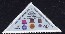 India 1990 Bombay Sappers Colours Presentation, MNH, SG 1402 (D) - Ungebraucht