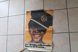Affiche Air Afrique Début Des Années 70 DC10 - Posters