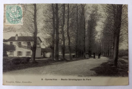 Cormeilles En Parisis - Route Stratégique Du Fort - Piton Café Billard Sur La Gauche - Carte Glacée - Cormeilles En Parisis