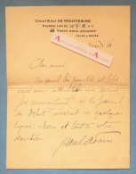 ● L.A.S Paul ADAM écrivain - Château De Montebise - Ferté Sous Jouarre - Lettre Autographe - Journal Des Débats - Schrijvers