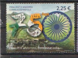 2022.Diversidad Andorrana, Comunidad Indiana 75 Aniversario Independencia India, Cancelado, 1ª Calidad. AND.ESP - Used Stamps