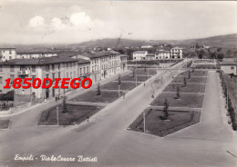 EMPOLI - VIALE CESARE BATTISTI F/GRANDE VIAGGIATA 1957 ANIMAZIONE - Empoli