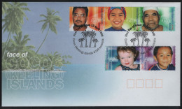 Cocos Islands 2000 FDC Sc 332a-332e Faces Of The Islands - Cocos (Keeling) Islands