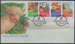 Cocos Islands 1996 FDC Sc 319-322 Animal Quarantine Station - Cocos (Keeling) Islands