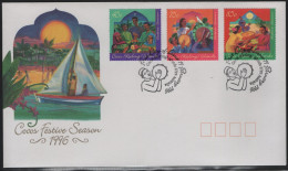 Cocos Islands 1996 FDC Sc 316-318 Festive Season - Cocos (Keeling) Islands