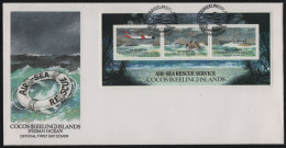 Cocos Islands 1993 FDC Sc 285a Air-Sea Rescue Service Sheet - Cocos (Keeling) Islands