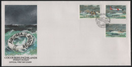 Cocos Islands 1993 FDC Sc 283-285 Air-Sea Rescue Service - Cocos (Keeling) Islands