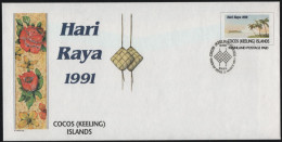 Cocos Islands 1991 FDC Hari Raya Mainland PSE - Cocos (Keeling) Islands