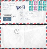 Hong Kong Kings Road Registered Cover To Australia 1994. $13.40 Rate - Lettres & Documents