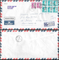 Hong Kong Kings Road Registered Cover To Australia 1994. $13.40 Rate - Lettres & Documents