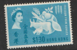 Hong Kong  1963  SG  211   Freedom From Hunger   Mounted Mint - Ongebruikt