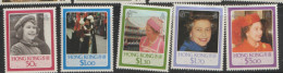 Hong Kong  1986  SG 512-6   Queen Elizabeth 60th Birthday  Mounted Mint - Neufs