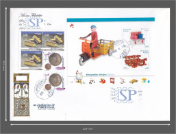 Portugal 2015 EUROPA Brinquedos Antigos Old Toys Minisheet Horse Bike São Brás De Alportel Algarve Resende Escudo Açores - Storia Postale