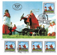 0559s: Österreich 1998; Volksbrauchtum Palmeselumzug, 6065 Thaur, Maximumkarte Plus **/o Ausgaben - Innsbruck