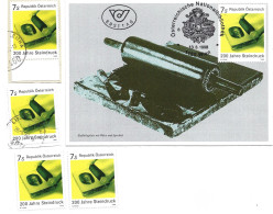 0559p: Österreich 1998; 200 Jahre Steindruck, Maximumkarte Plus **/o Ausgaben - Engravings