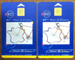 TOUR DE FRANCE TELECARTE REF PHONECOTE F1062A & 1062Aa TELEFONKARTE SCHEDA TARJETA PHONECARD PREPAID PREPAYÉE - 2000