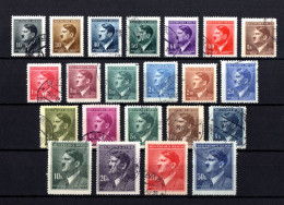 B827-GERMAN EMPIRE-Third Reich.BOHEMIA & MORAVIA.1942 WWII.MILITARY NAZI SET Michel 89-110 COMPLET Set USED- SERIE Usada - Gebraucht