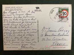 CP Pour La FRANCE TP 150 L OBL.22 VI 87 SIDE - Storia Postale