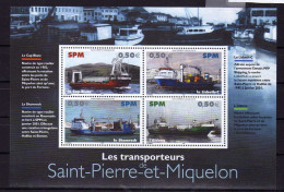 SPM 2007 - - BfF  Bateaux Transporteurs De Passagers - Neuf** - MNH - Blocks & Sheetlets