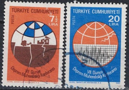 Türkei Turkey Turquie - Weltkonferenz Der Seismologen (MiNr: 2520/1) 1980 - Gest. Used Obl - Oblitérés