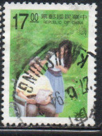 CHINA REPUBLIC CINA TAIWAN FORMOSA 1994 CARE FOR AGED 17$ USED USATO OBLITE - Used Stamps