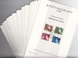BRD ETB Jahrgang 1975, 24 Ersttagsblätter, Komplett - Otros & Sin Clasificación