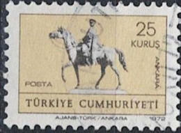 Türkei Turkey Turquie - Reiterstandbild In Ankara (MiNr: 2257) 1972 - Gest. Used Obl - Gebruikt