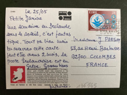CP Pour La FRANCE TP FIONTAR GAILLIMHEACH 28 OBL.MEC. - Brieven En Documenten