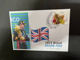 12-7-2023 (1 S 57) Formula One - 2023 British Grand Prix - Winner Max Verstappen (9 July 2023) OZ Stamp - Autres & Non Classés