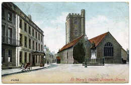 BULWARK, ST. MARY'S CHURCH, BRECON / BURRY PORT R. S. O., GORING VILLA / NEWCASTLE EMLYN, CAWDOR HOTEL (CLUTTON) - Breconshire