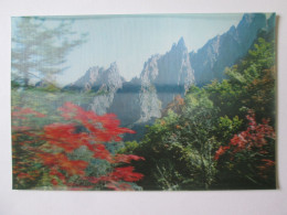 Coree Du Nord/North Korea:Chipson-bong Des Montagnes Kumgang-san C.pos.3D/Chipsom-bong Of Mt.Keumgang-san 3 D Postcard - Korea, North